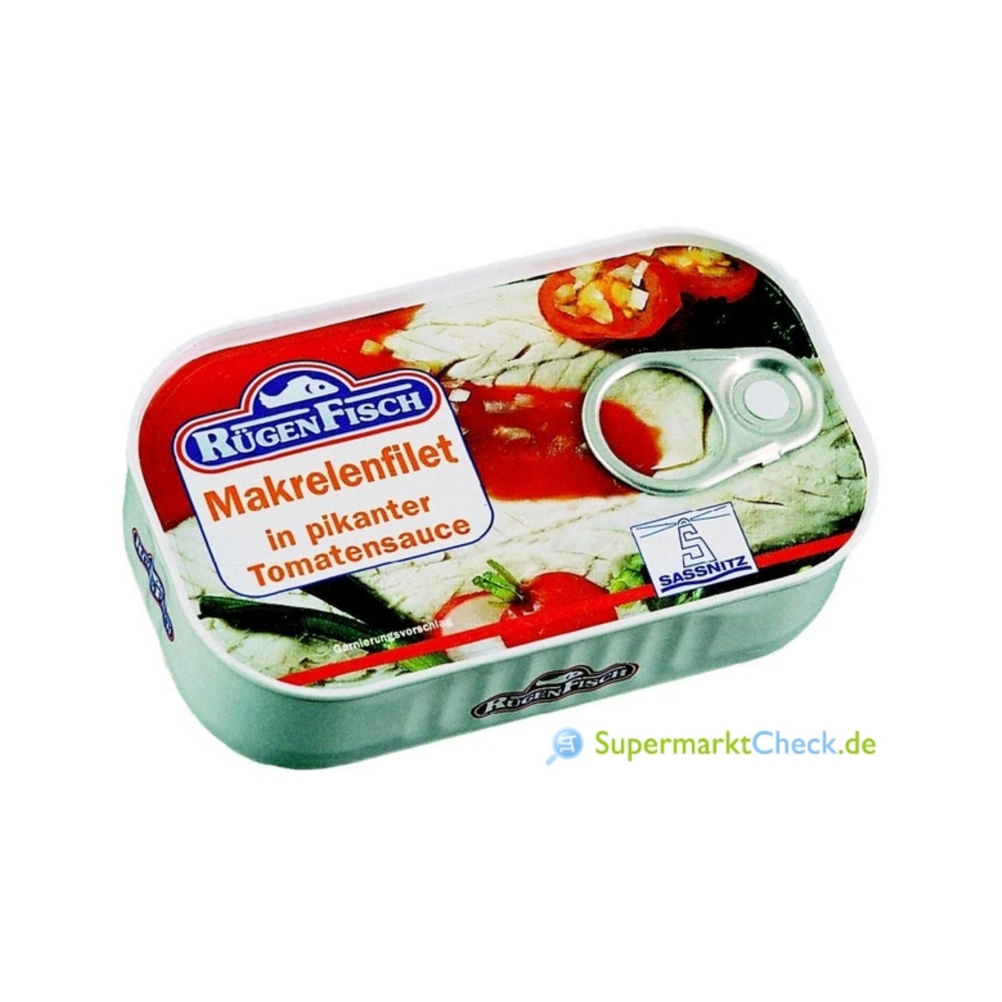 Rügen Fisch Makrelenfilets in pikanter Tomatensauce 125g