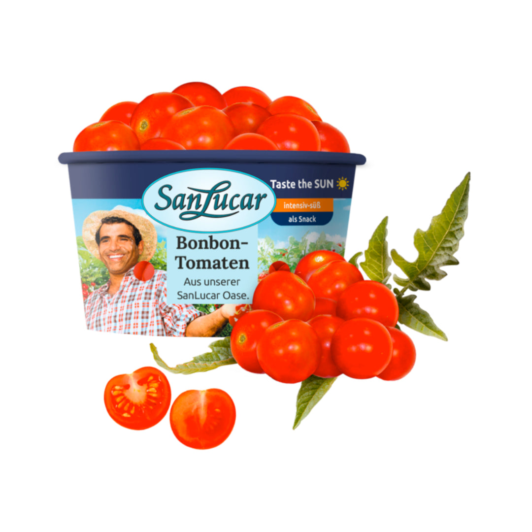 San Lucar Cherrytomaten Tunesien Klasse I 250g Kartoneimer/-becher
