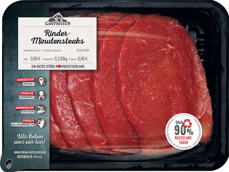Gutfleisch Rinder-Minutensteak 320g