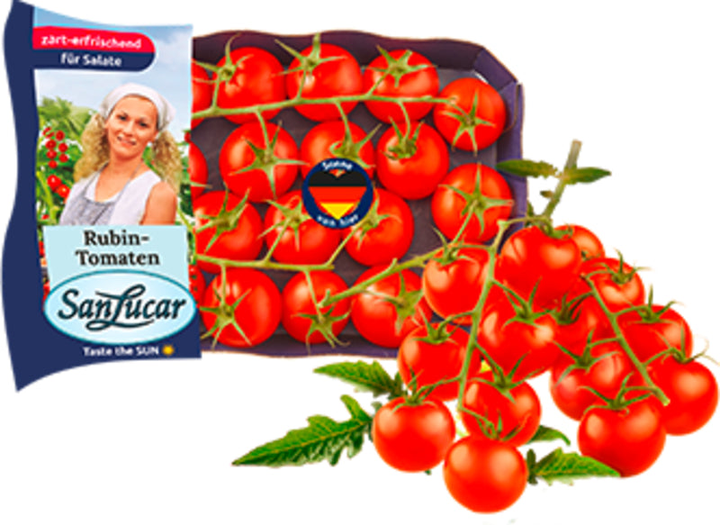 San Lucar Cocktail Rispentomaten Niederlande Klasse I 400g Kartonschale im Flowpack