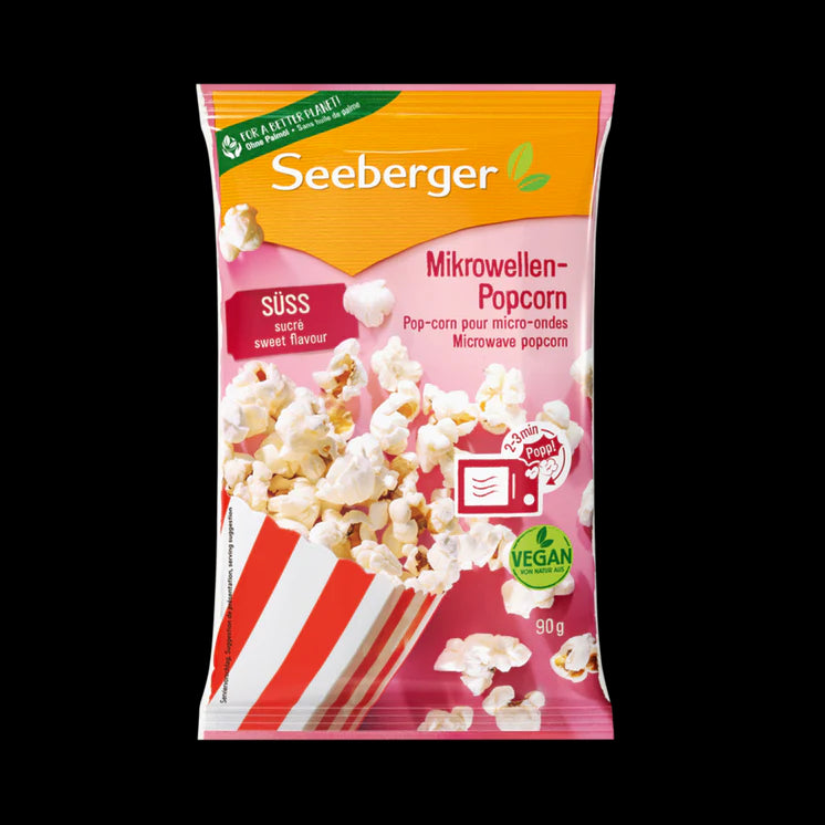 Seeberger Mikrowellen-Popcorn süß 90g