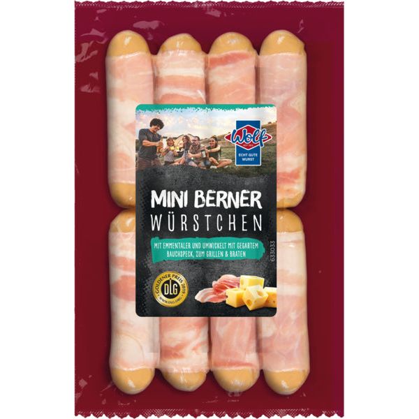 Wolf Mini-Berner Würstchen 250g QS