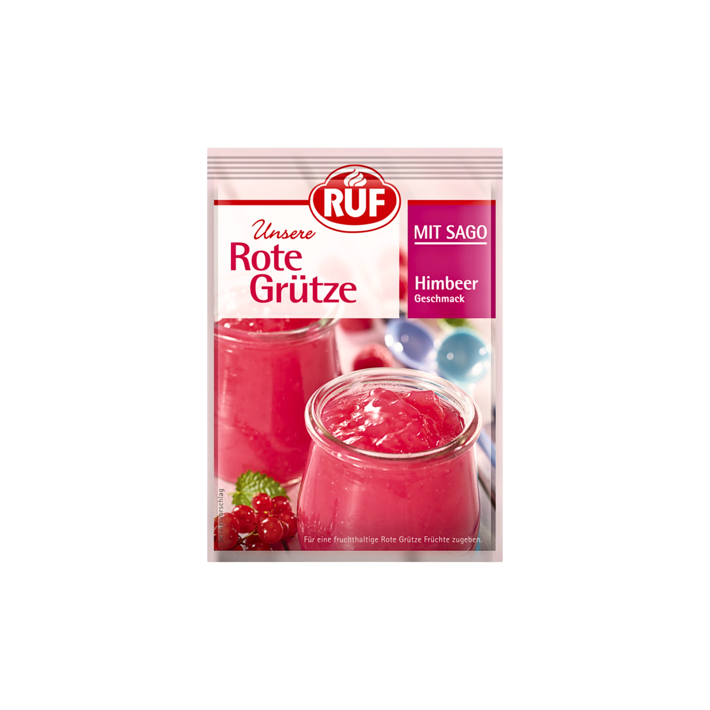 RUF Rote Grütze Himbeer mit Sago für 1,5l 129g