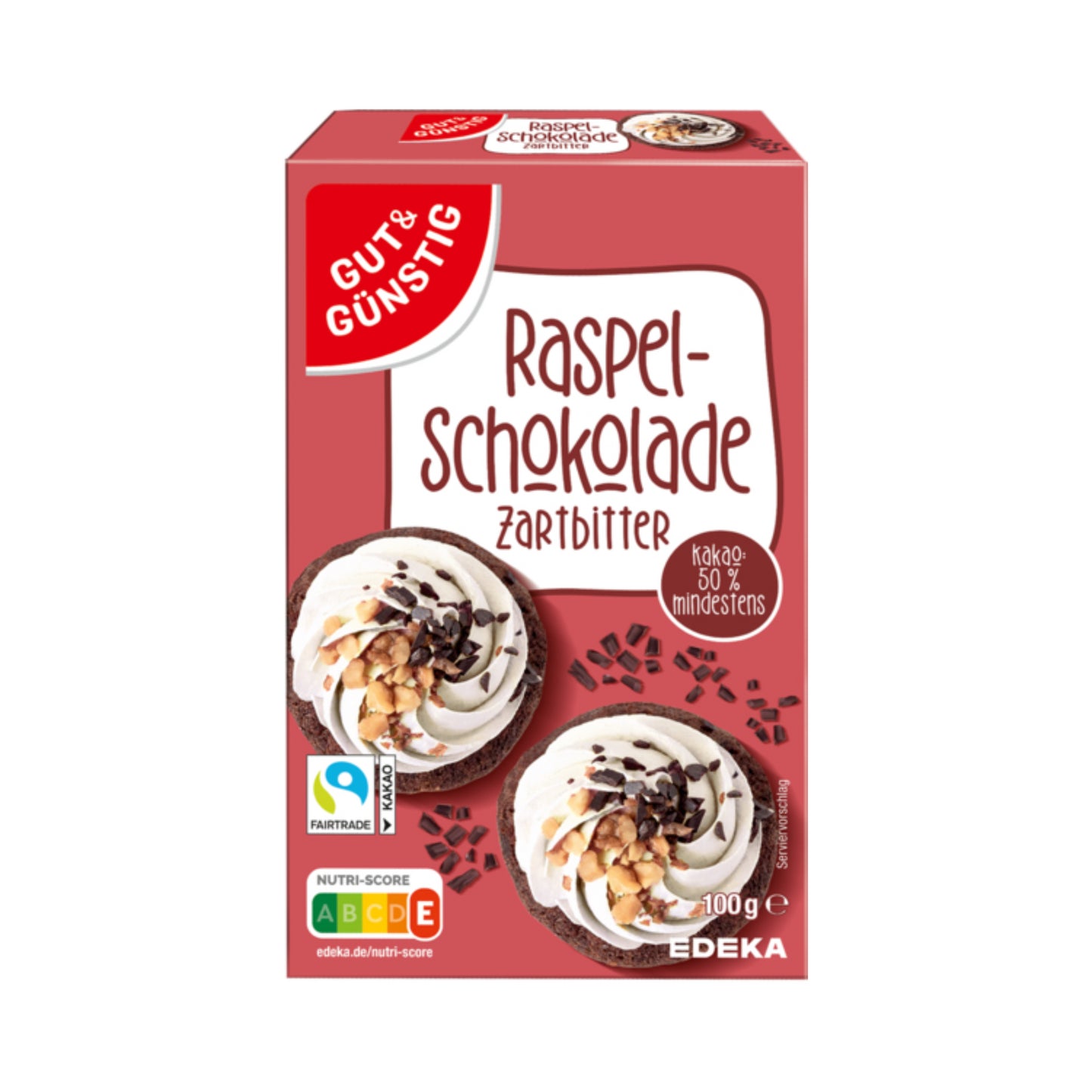GUT&GÜNSTIG Raspelschokolade Zartbitter 100g
