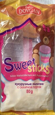 Dovgan Süße Maisstäbchen mit Puderzucker 80g