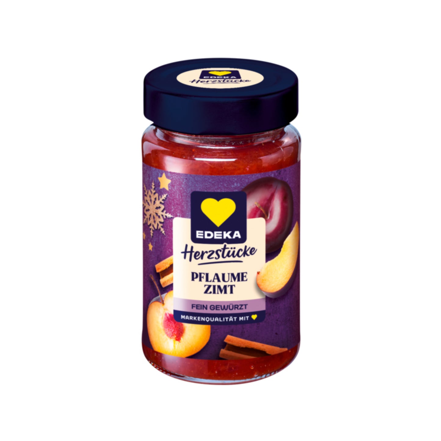 EDEKA Herzstücke Konfitüre extra Pflaume Zimt 285g