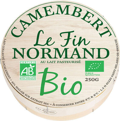Bio Camembert Le Fin Normand 45% Vollfettstufe 250g