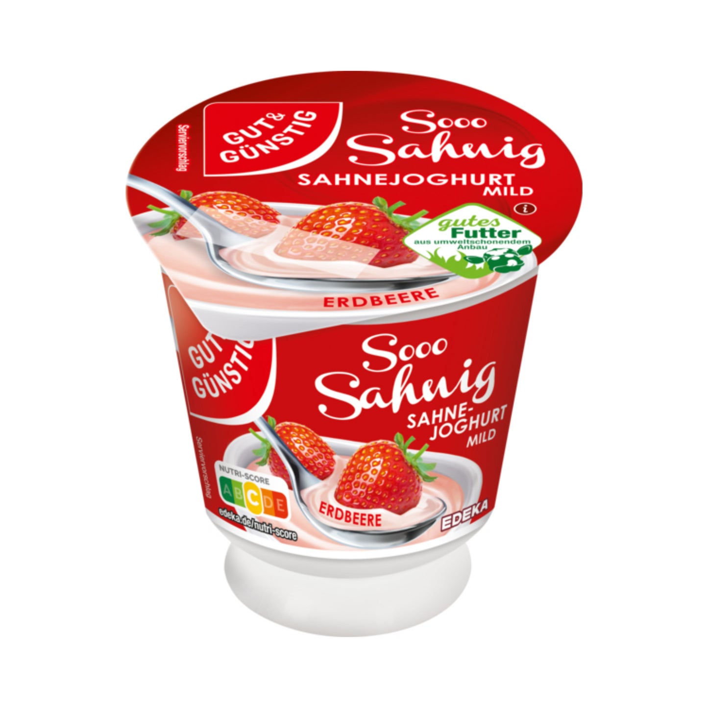 GUT&GÜNSTIG Sahnejoghurt mild Erdbeer 150g