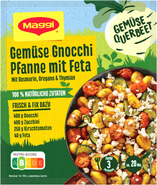 Maggi Fix Gemüse Gnocchi Pfanne Querbeet 27g