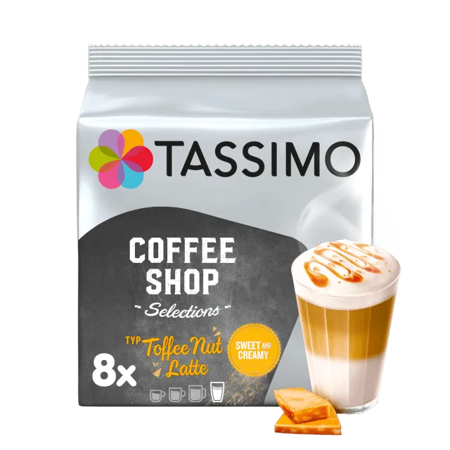 Tassimo Coffee Shop Selections Kapseln Toffee Nut Latte 8+8ST 268g