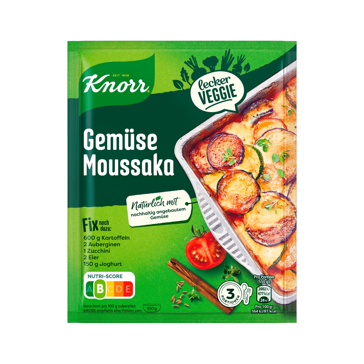 Knorr Fix Lecker Veggie Gemüse Moussaka 38g