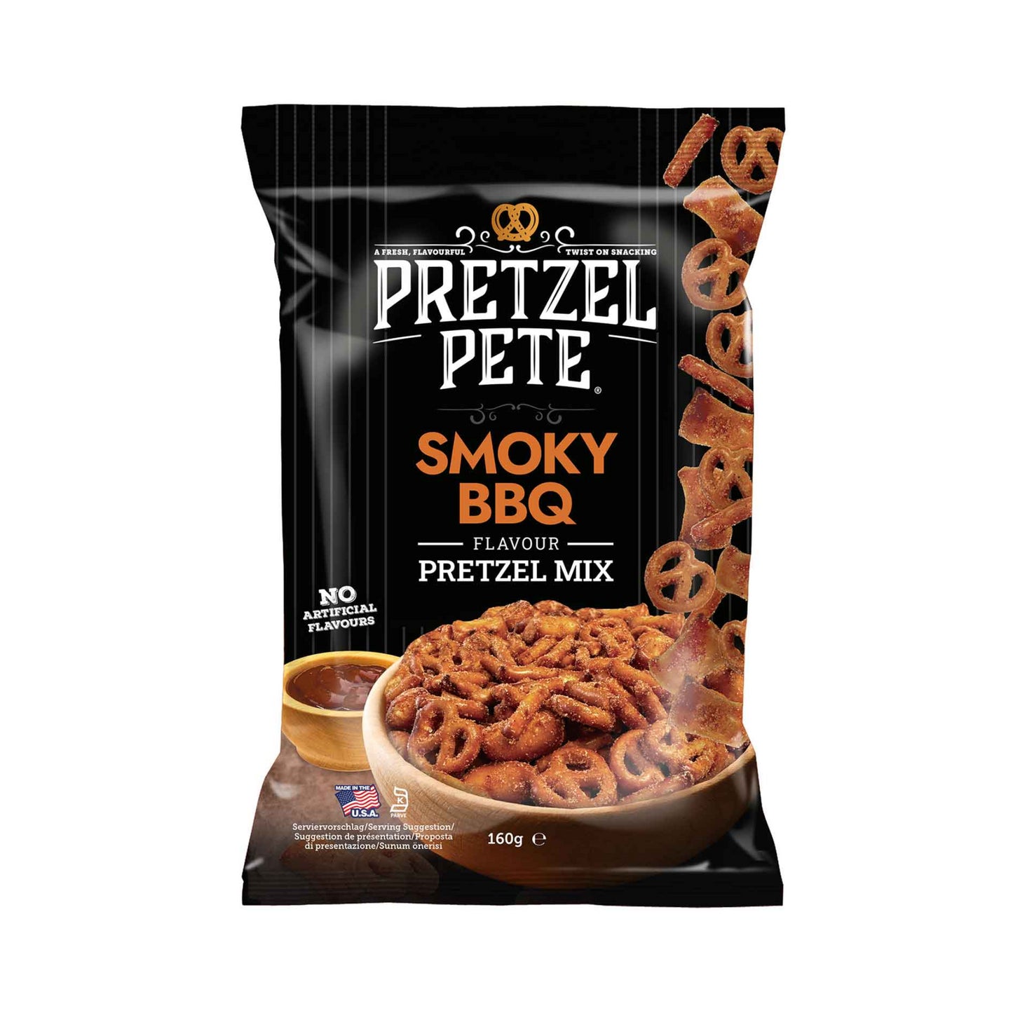 Pretzel Pete Seasoned Pretzel Mix Smoky BBQ 160g
