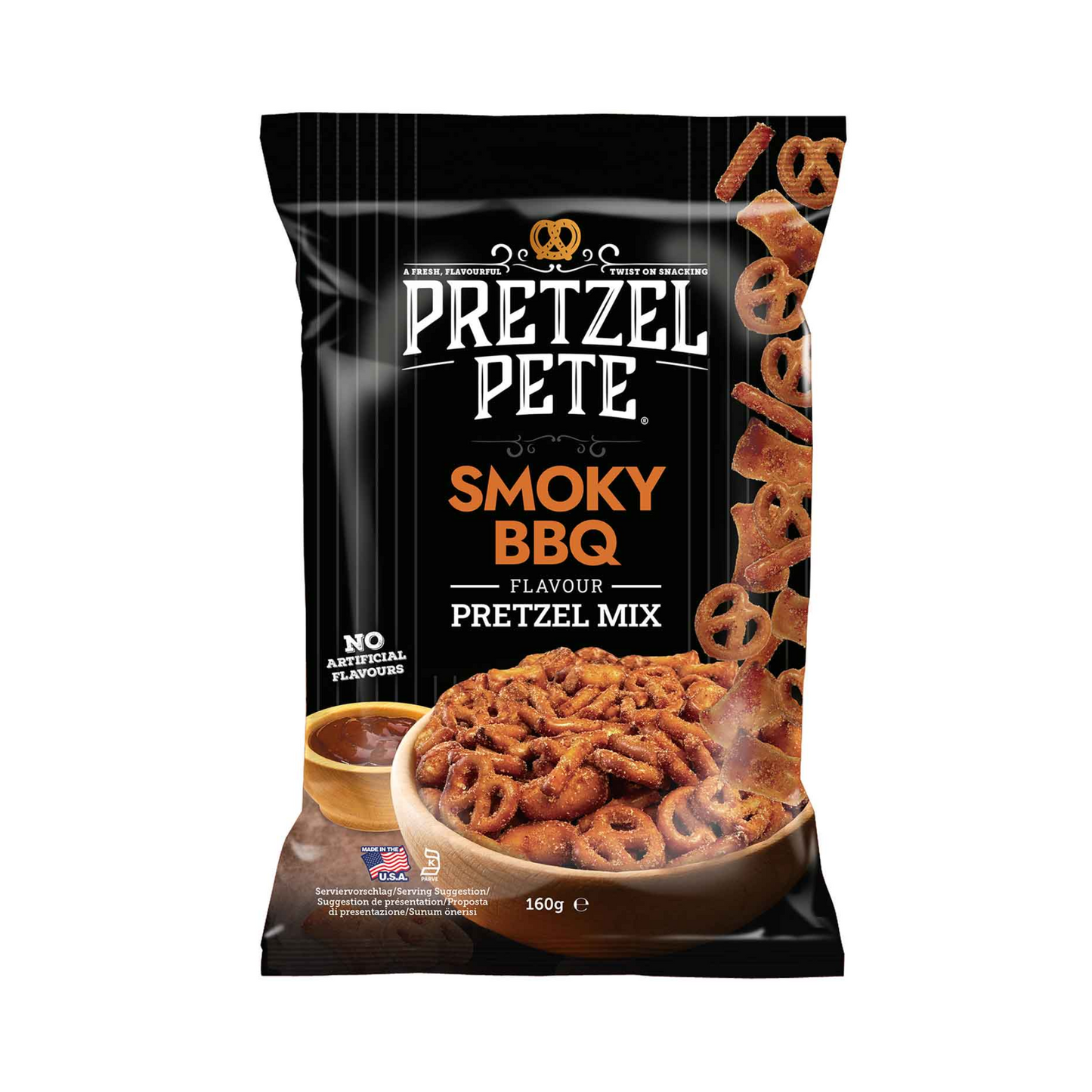 Pretzel Pete Seasoned Pretzel Mix Smoky BBQ 160g
