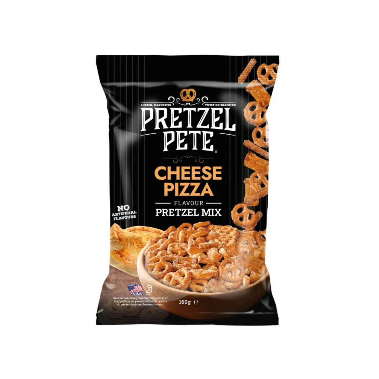 Pretzel Pete Seasoned Pretzel Mix Cheese Pizza 160g