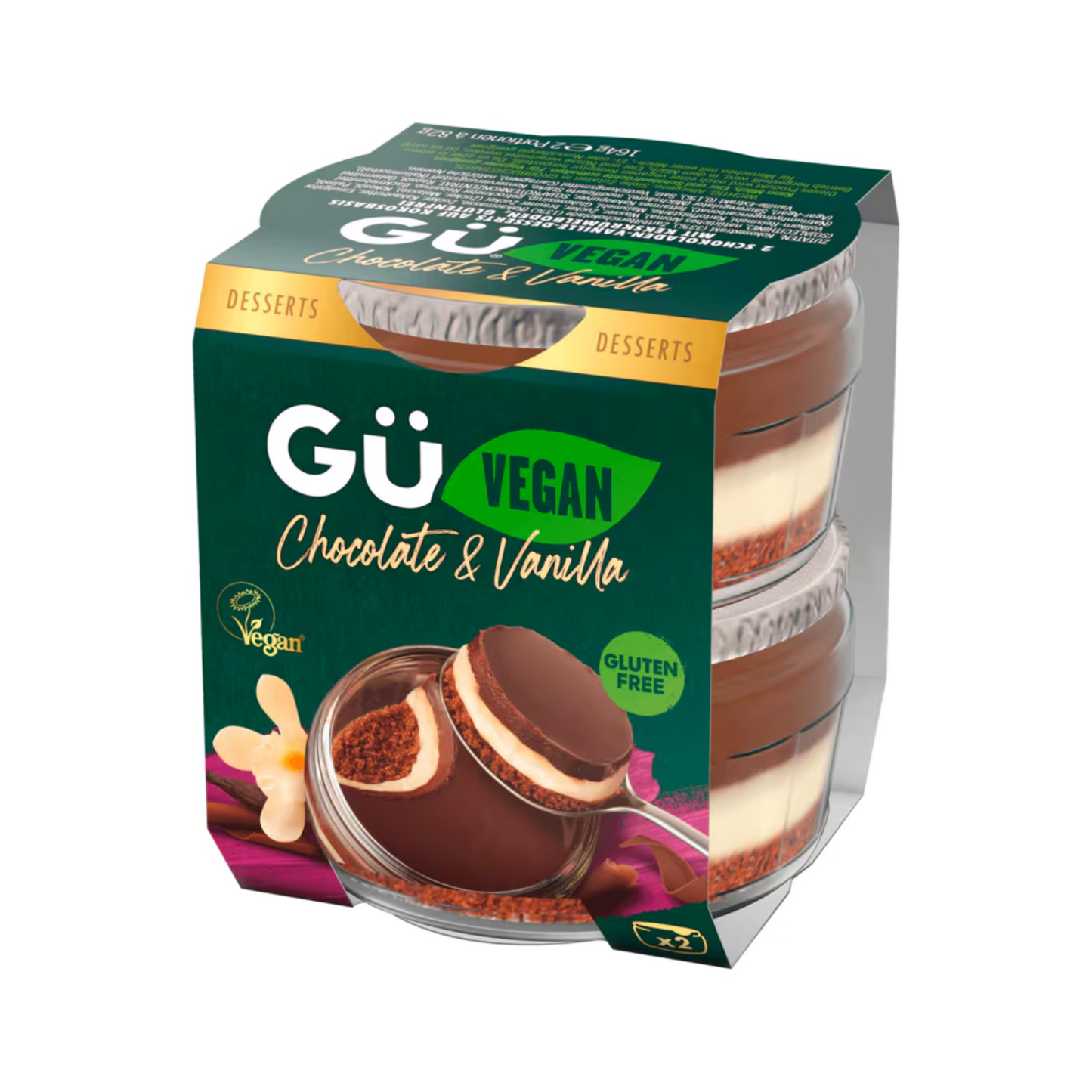 GÜ Free From Cheesecake Schoko Vanilla 2x82g