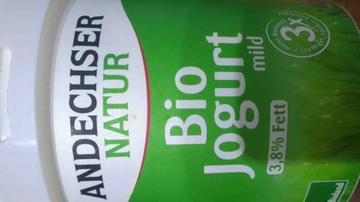 Bio Andechser Natur Joghurt mild 3,8% 1kg