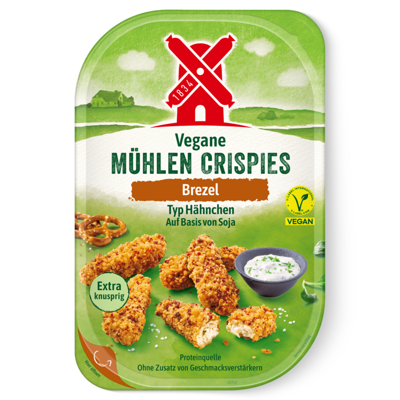 Rügenwalder vegane Mühlen Crispies Brezel 180g