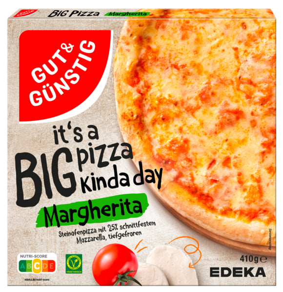 GUT&GÜNSTIG Big Pizza Margherita 410g