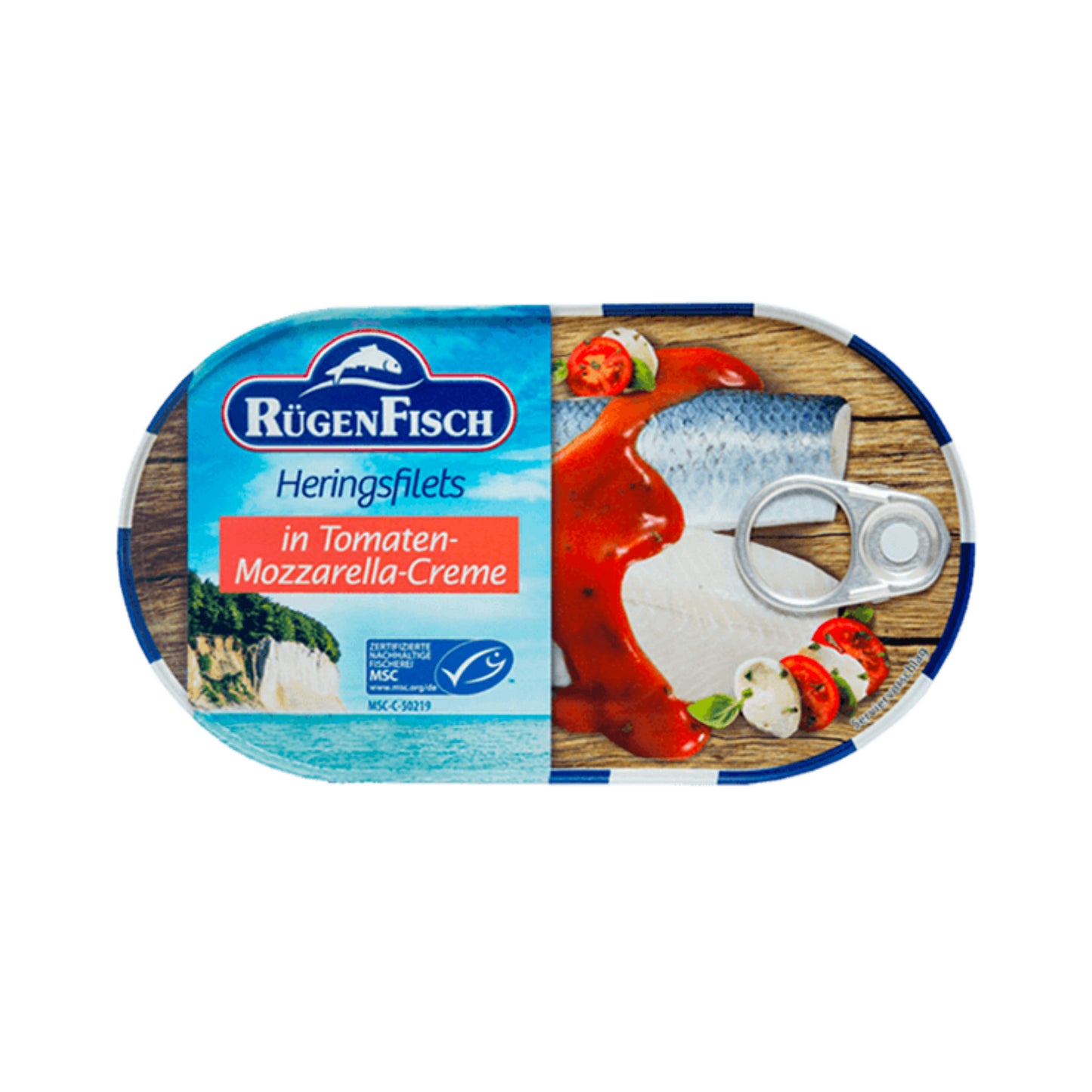 Rügen Fisch Heringsfilets in Tomaten-Mozzarella-Creme 200g