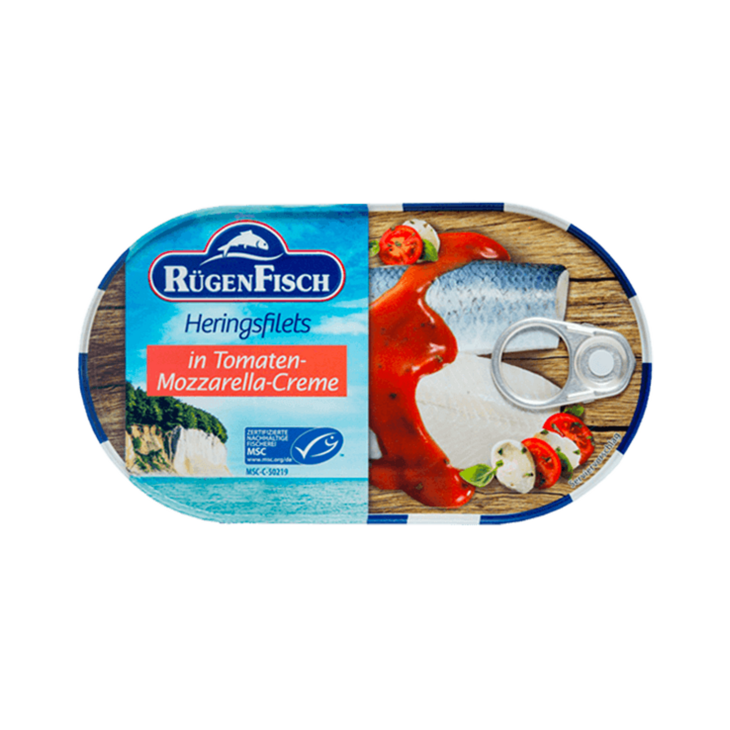 Rügen Fisch Heringsfilets in Tomaten-Mozzarella-Creme 200g