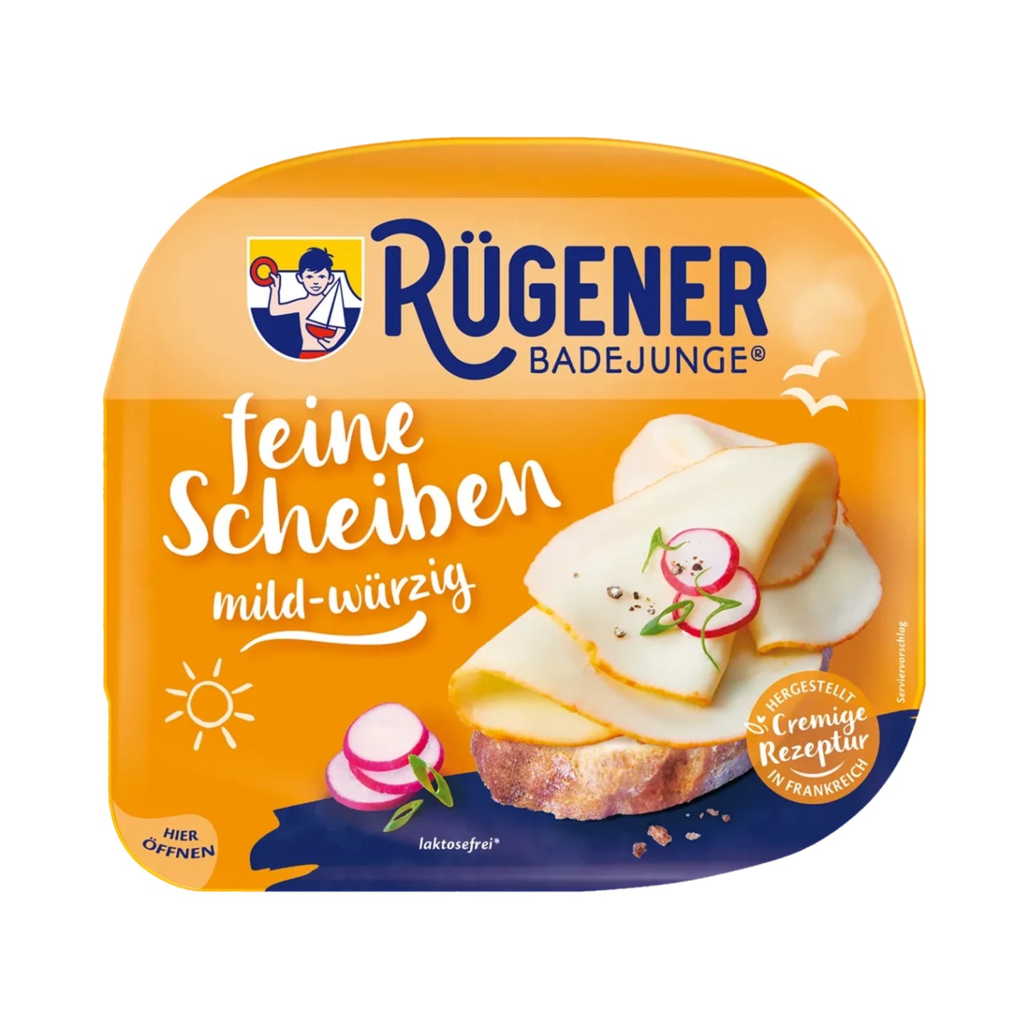 Rügener Badejunge Feine Scheiben mild-würzig 60% Doppelrahmstufe 125g