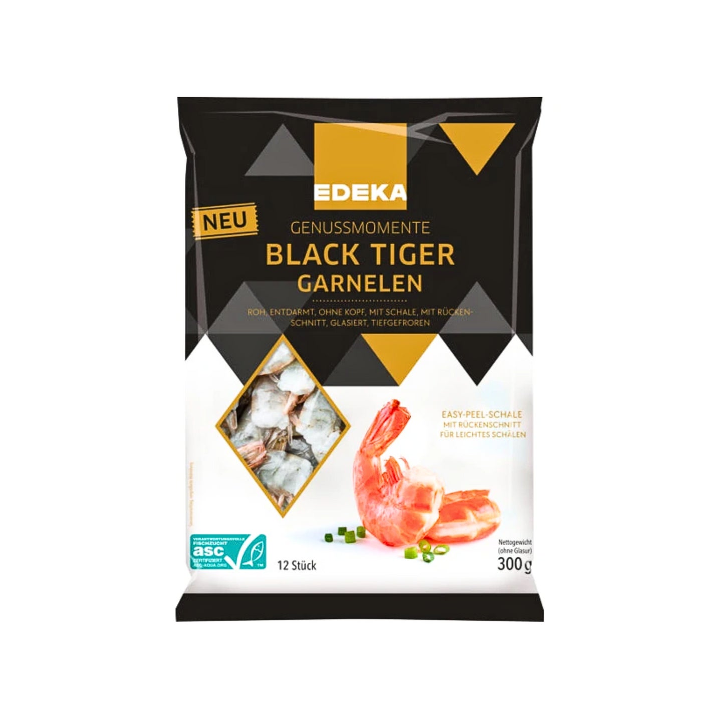 ASC EDEKA Genussmomente Black Tiger Garnelen netto 300g