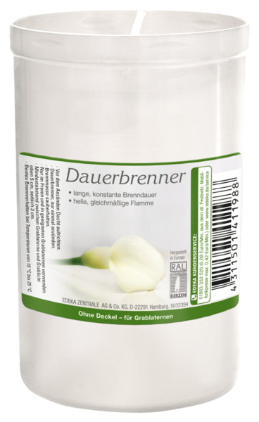 Dauerbrenner ohne Deckel transparent