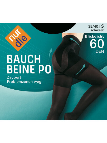 nur die Bauch-Beine-Po Strumpfhose 20den mandel 124 Gr.44/48