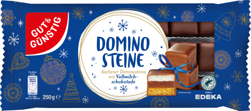 GUT&GÜNSTIG Dominosteine Vollmilch 250g