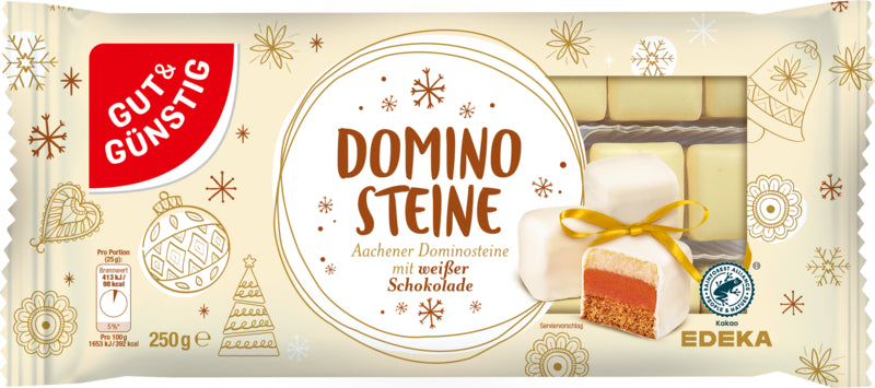 GUT&GÜNSTIG Dominosteine Weiß 250g