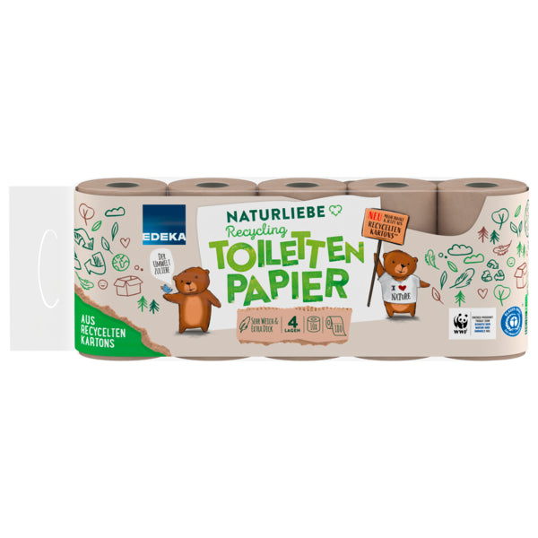 EDEKA Recycling Toilettenpapier 4-lagig 10x180BL