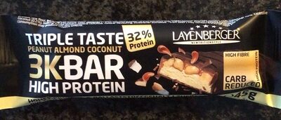 Layenberger 3K Bar High Protein Triple Taste Peanut Almond Coconut