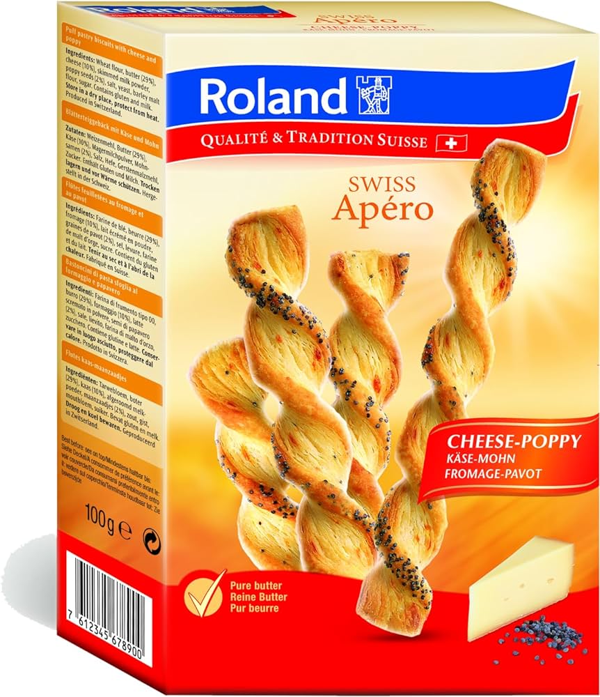 Roland Swiss Twist Mohn&Käse 100g