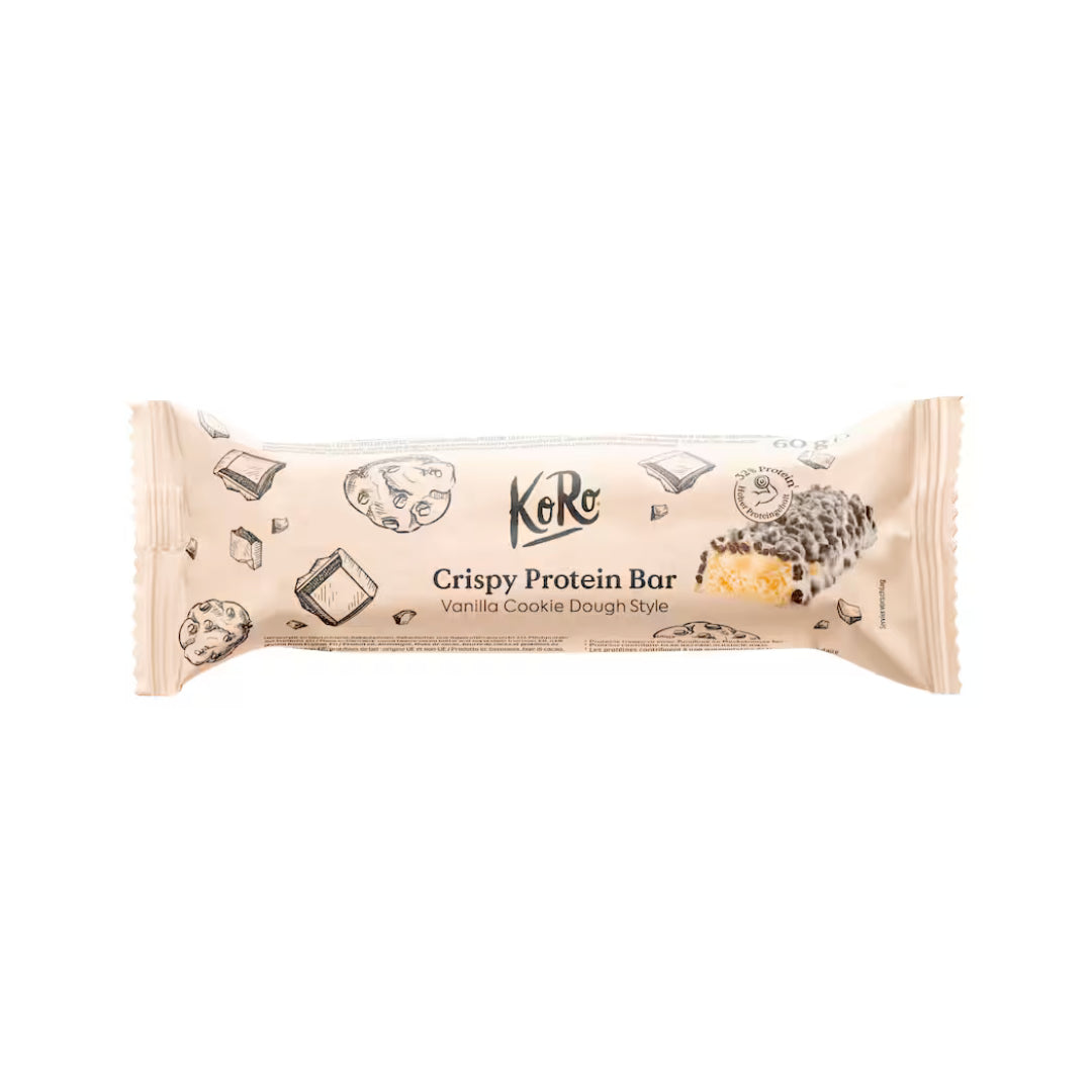 Koro Crispy Protein Bar Vanilla Cookie Dough Style 60g
