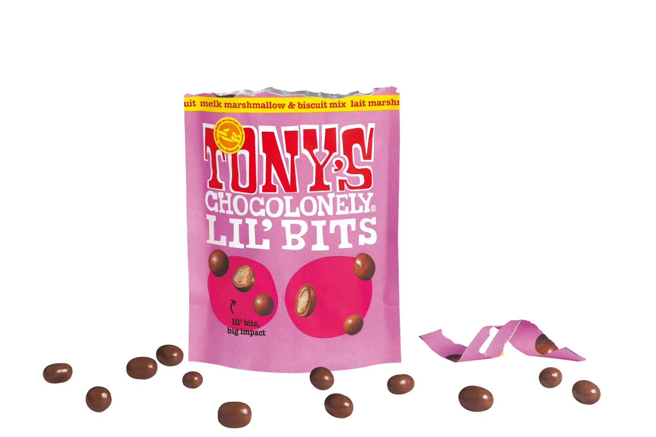 Tony's Chocolonely Lil'Bits Vollmilch Marshmallow&Keks Mix 120g