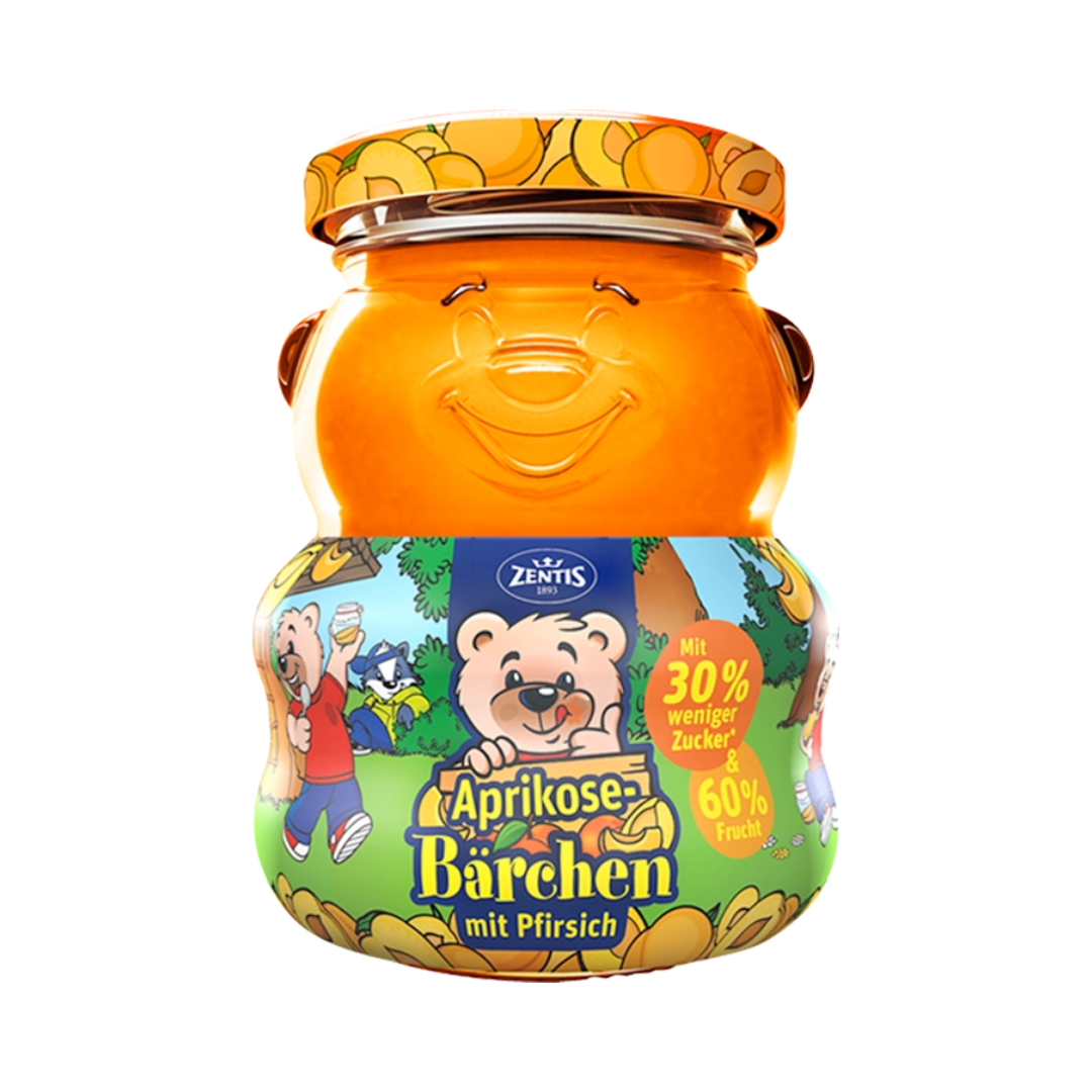 Zentis Bärchen Fruchtaufstrich Aprikose Pfirsich 250g