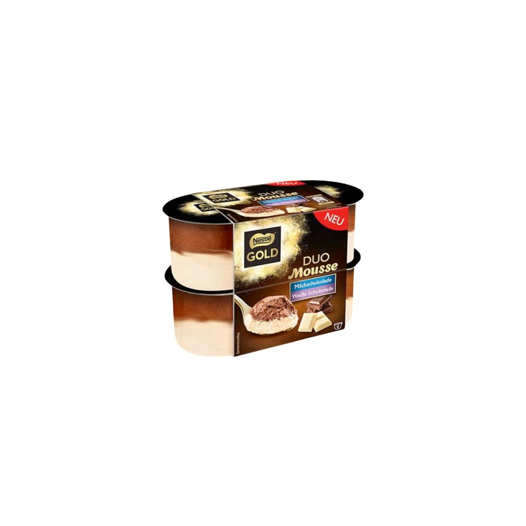 Nestle Gold Duo Mousse Schoko/weiße Schokolade 4x59g