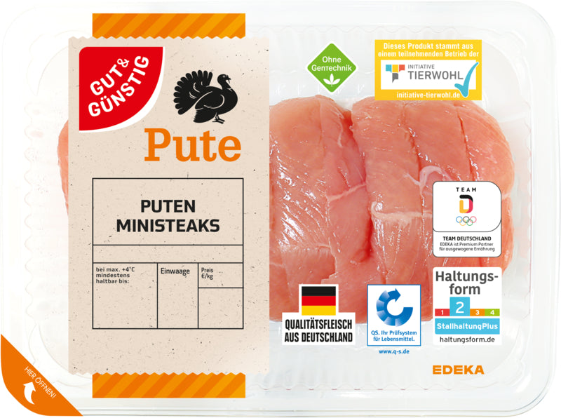 Gut&Günstig Puten Ministeaks 400g