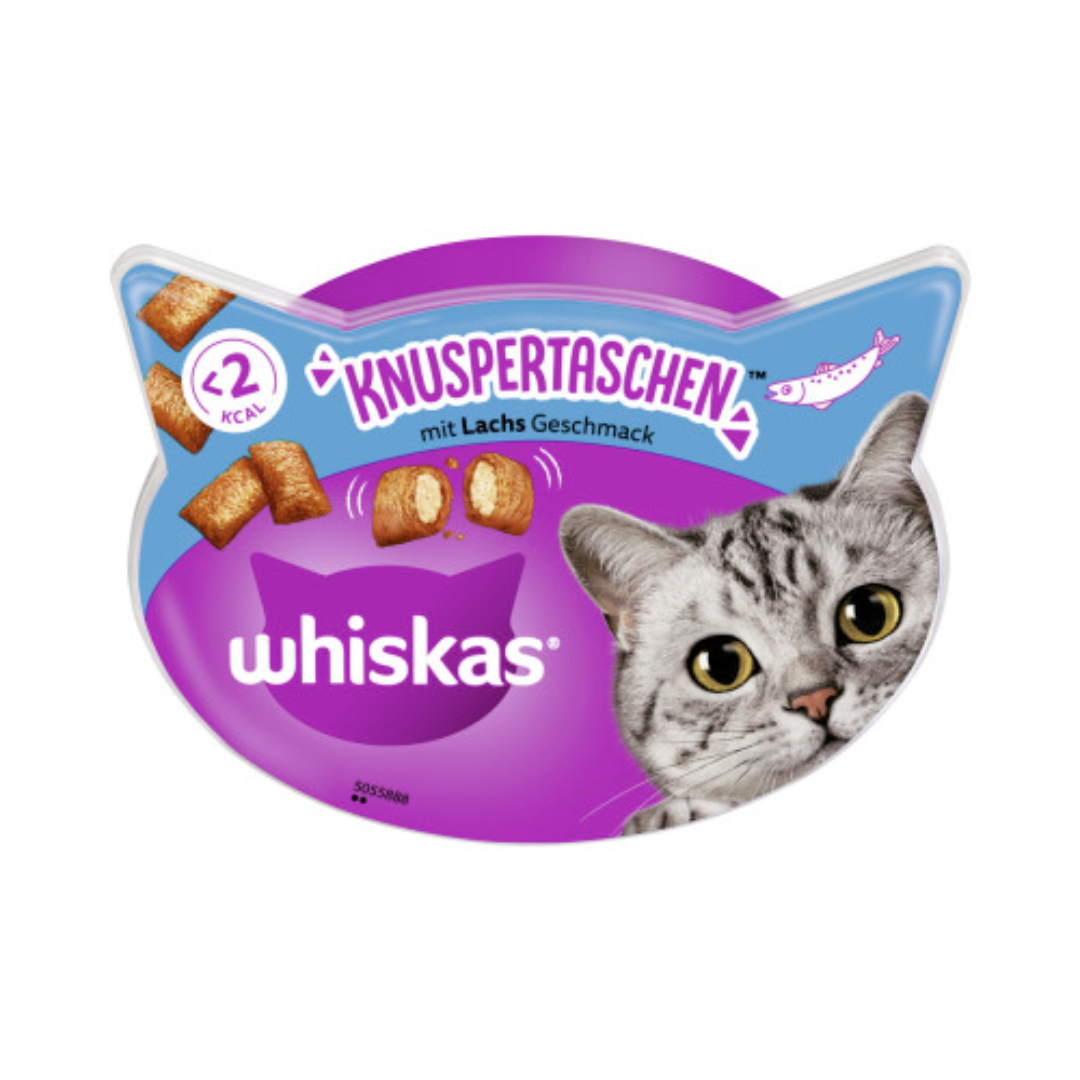 Whiskas Knuspertaschen mit Lachs Geschmack 60g