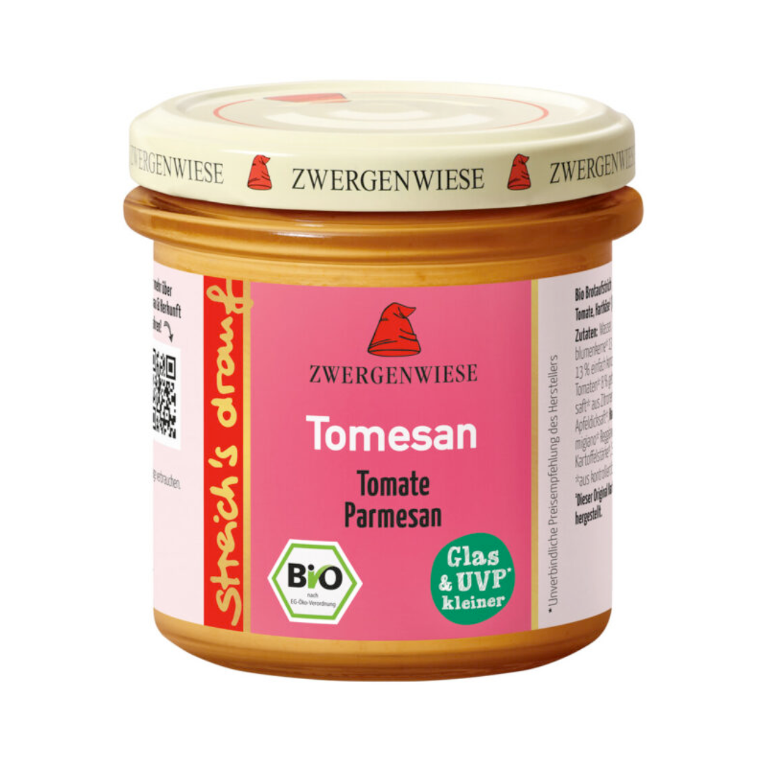 Bio Zwergenwiese Streichs Drauf Tomesan 135g