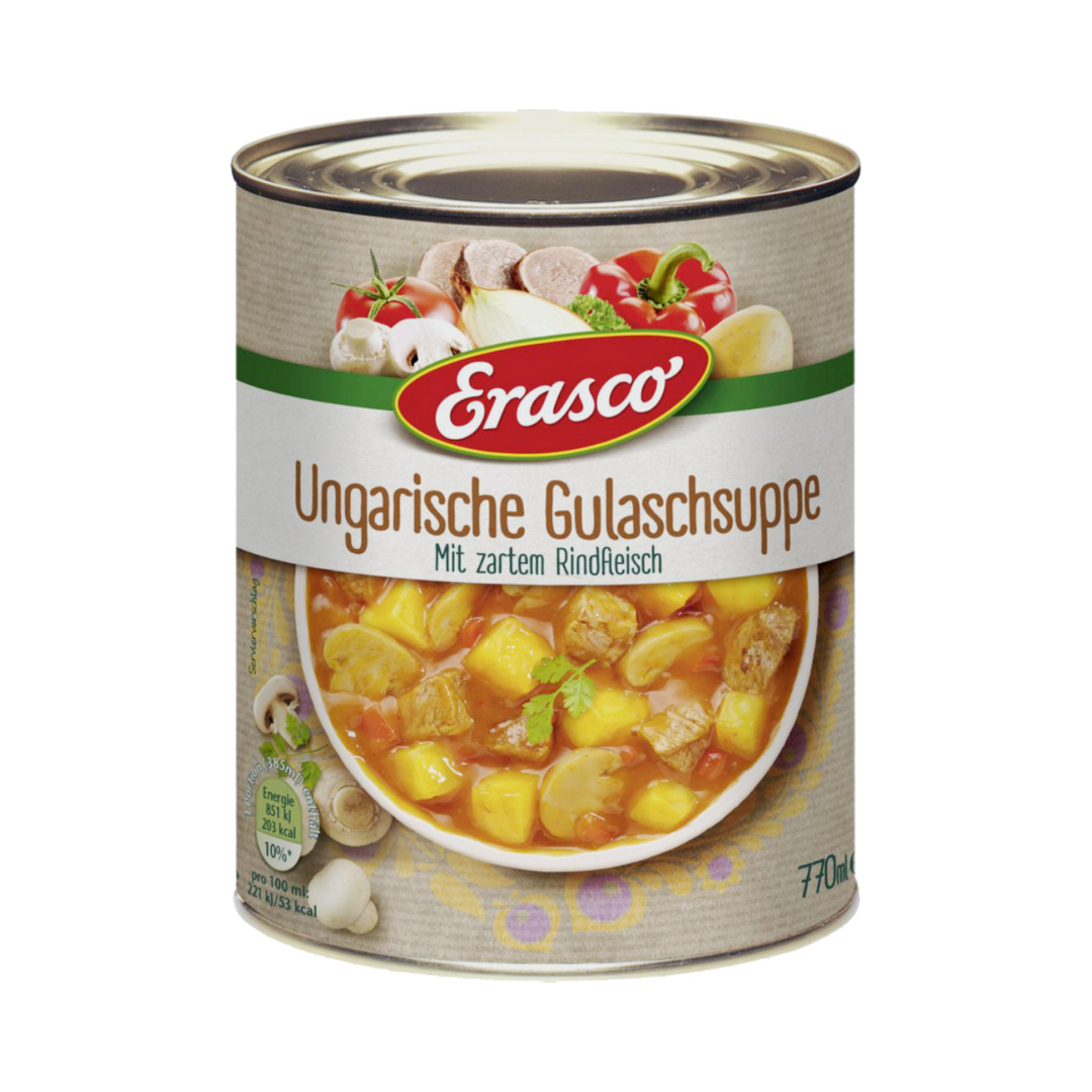 Erasco Gulasch-Suppe mit Rindfleisch 350ml