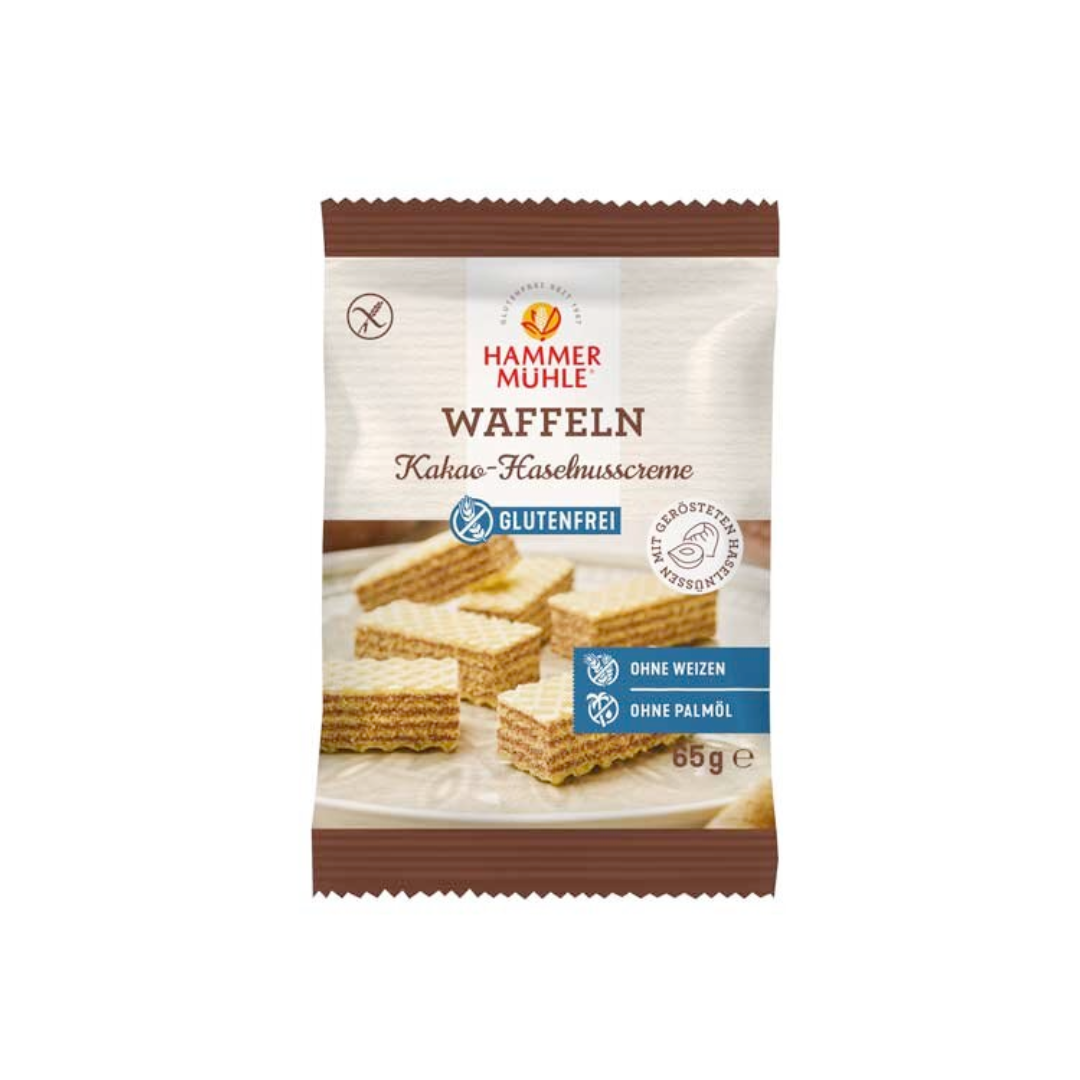 Hammermühle Waffeln Kakao-Haselnusscreme 65g