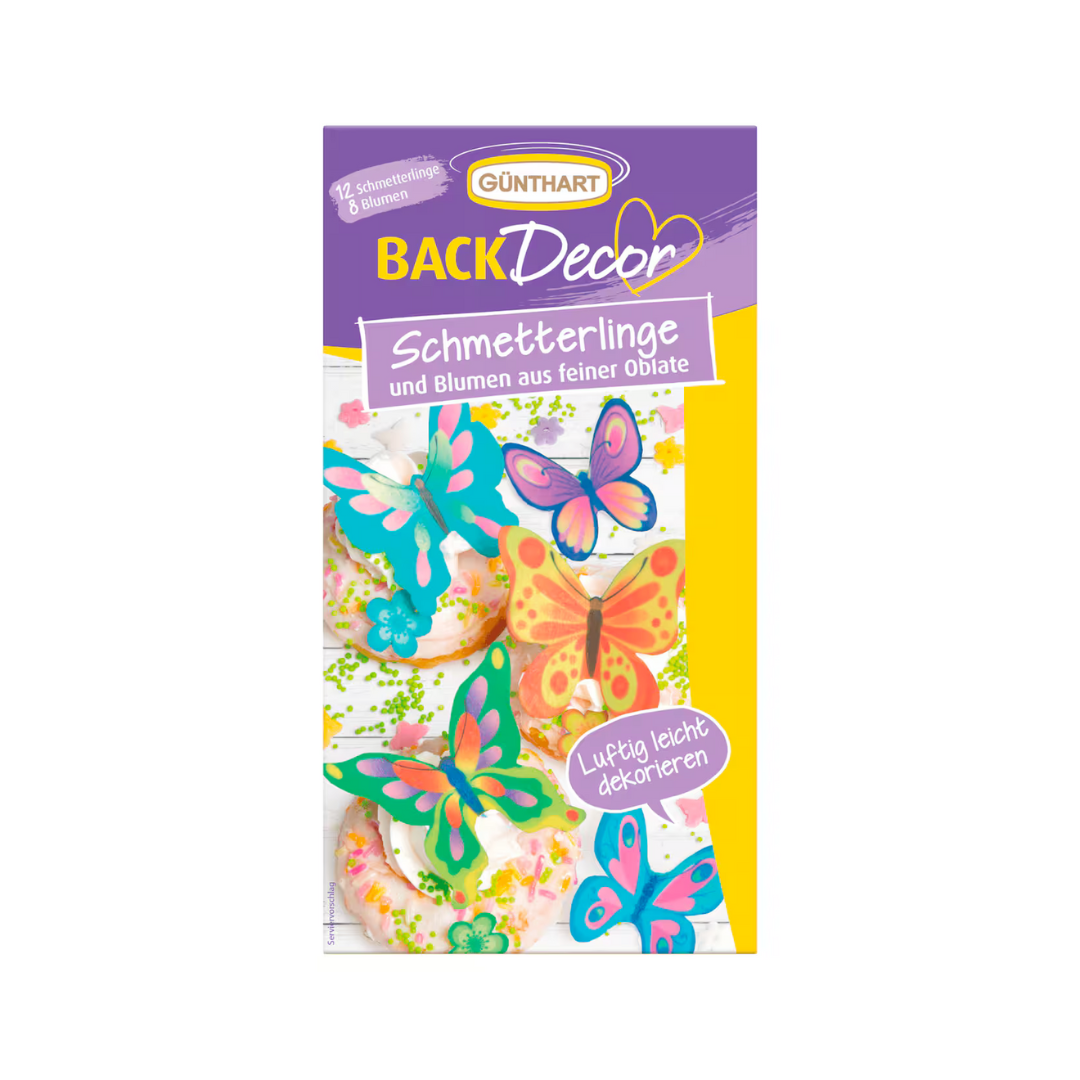 Günthart Oblaten-Schmetterlinge 5g