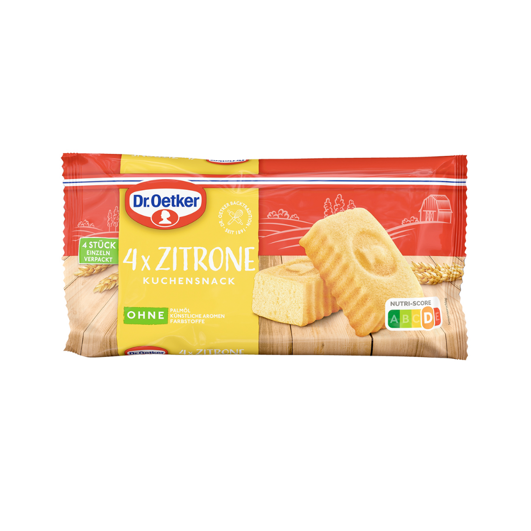Dr.Oetker Fertiger Kuchensnack Zitrone 4ST 140g