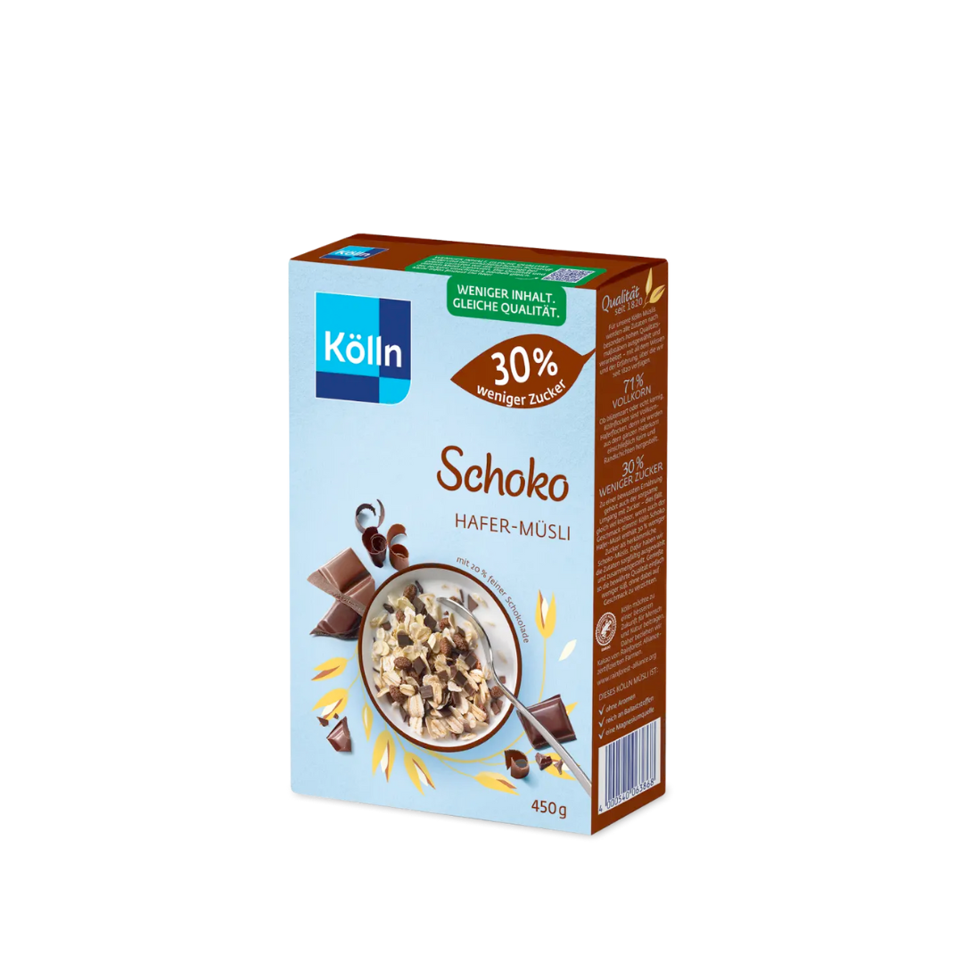 Kölln Schoko Hafer-Müsli 30% weniger Zucker 450g