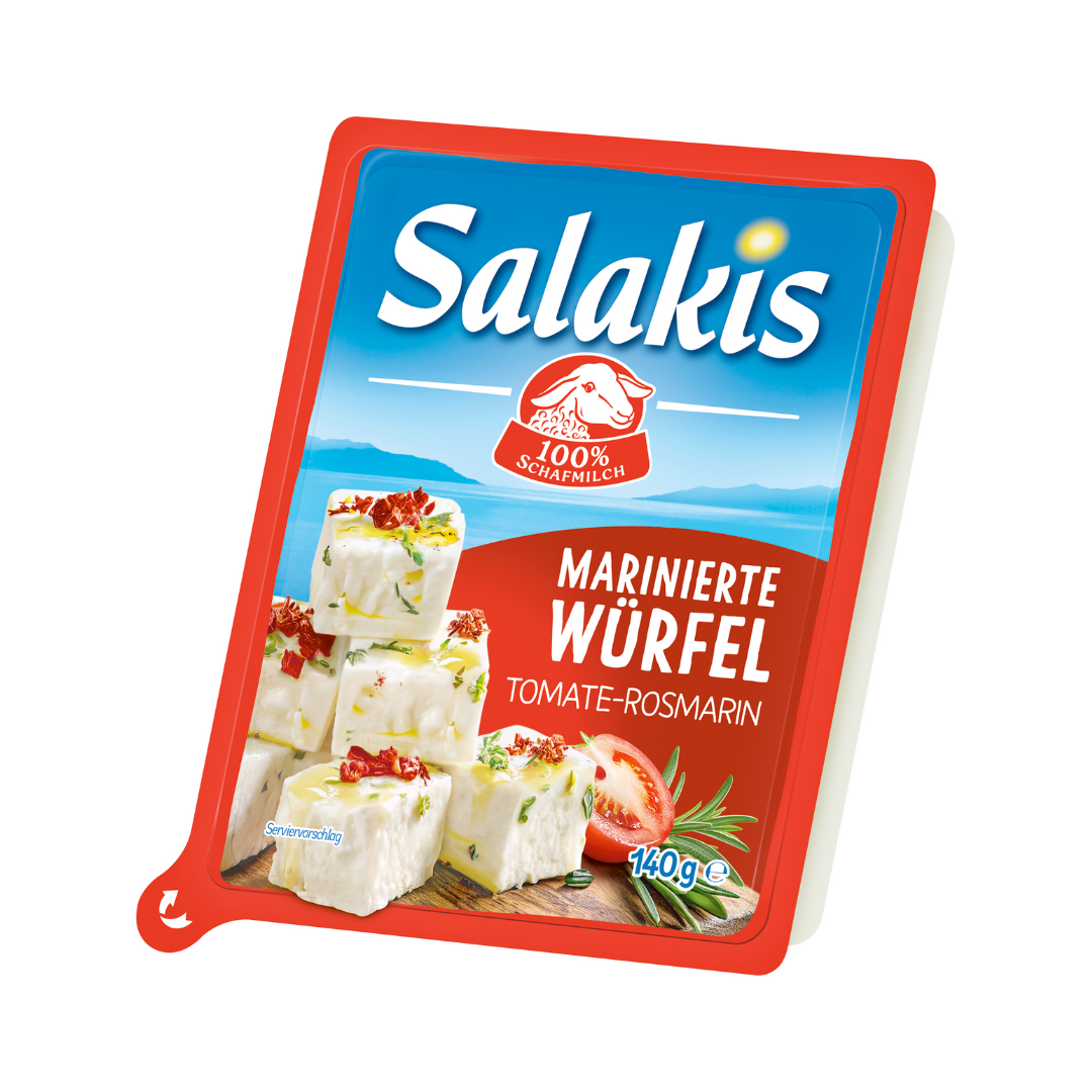 Salakis Würfel Tomate Rosmarin 48% Vollfettstufe 140g
