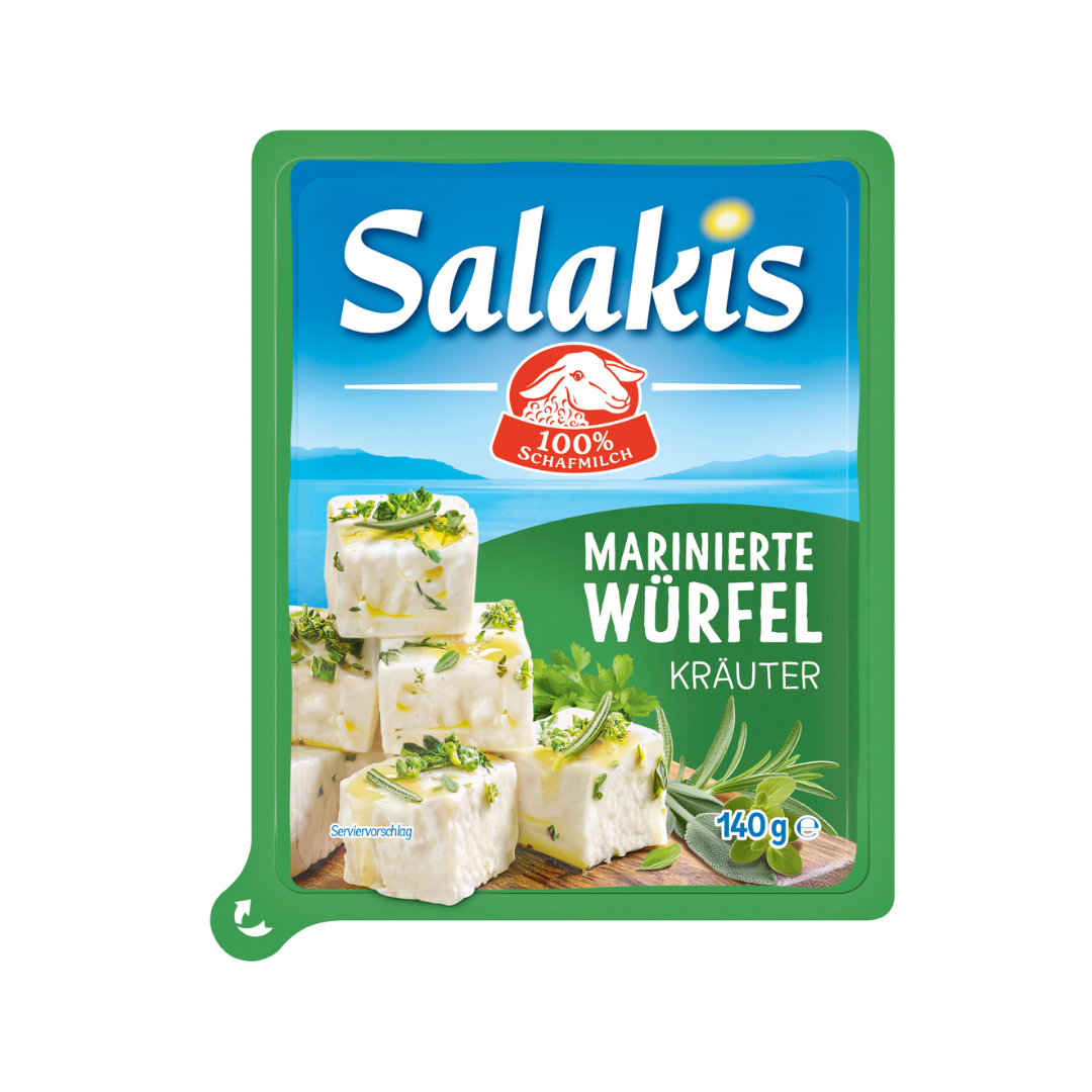 Salakis Würfel Kräuter 48% Vollfettstufe 140g
