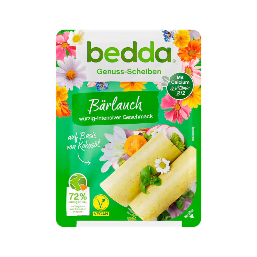 bedda Scheiben Bärlauch vegan 150g