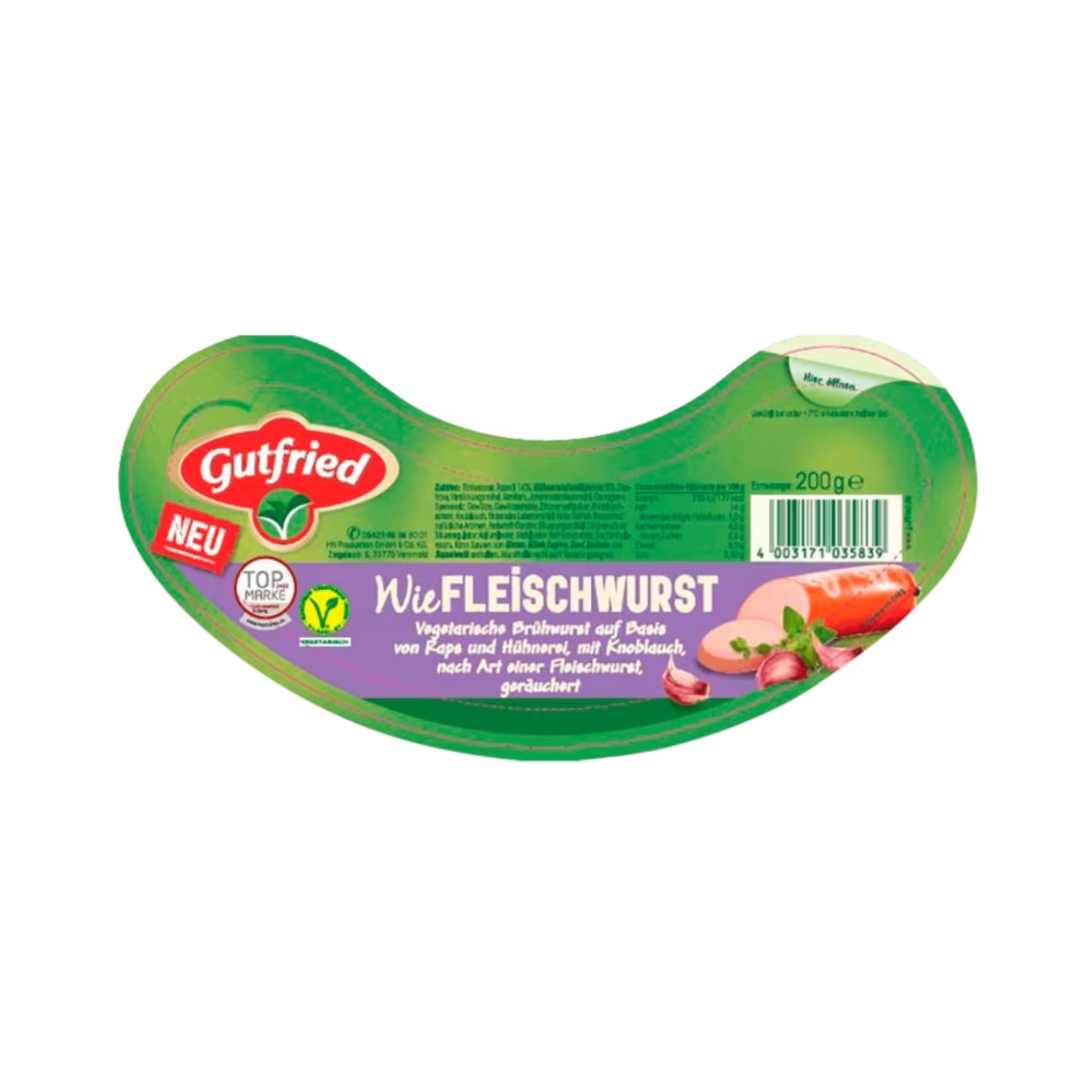 Gutfried Veggie-Fleischwurst 200g – foodpipe Rostock Gutfried Veggie-Fleischwurst 200g – foodpipe Rostock