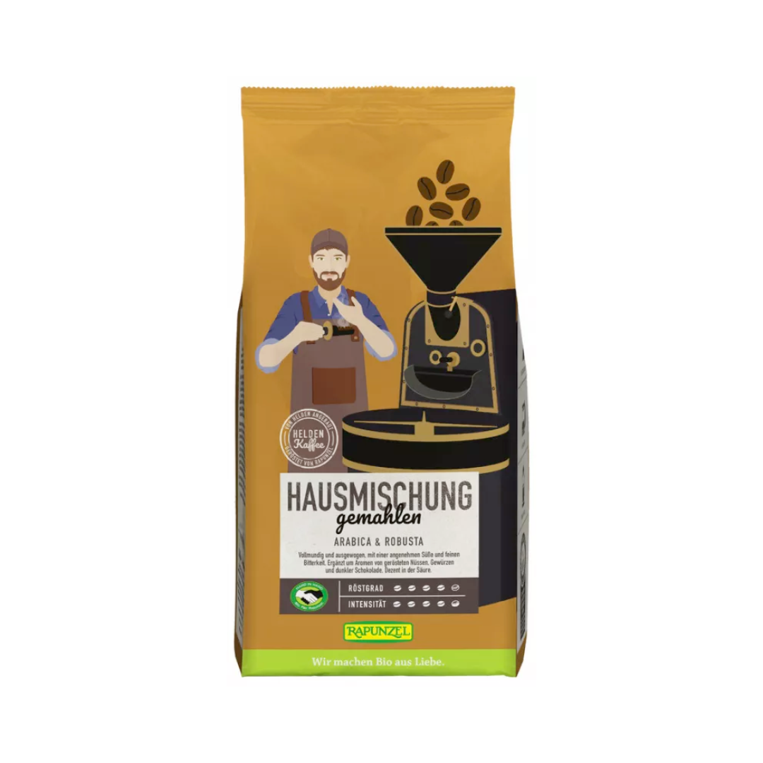 Bio Rapunzel Heldenkaffee Hausmischung gemahlen 500g